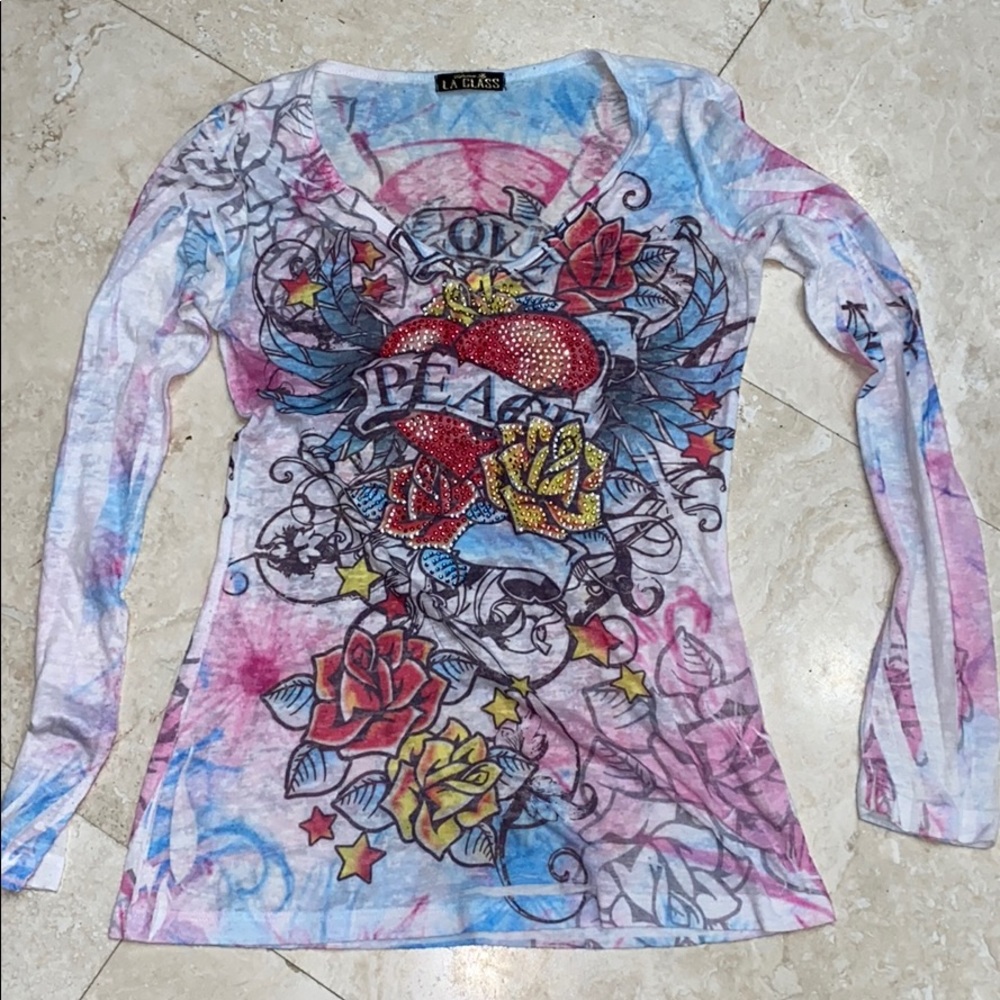 LA Class Love Peace Long Sleeve T